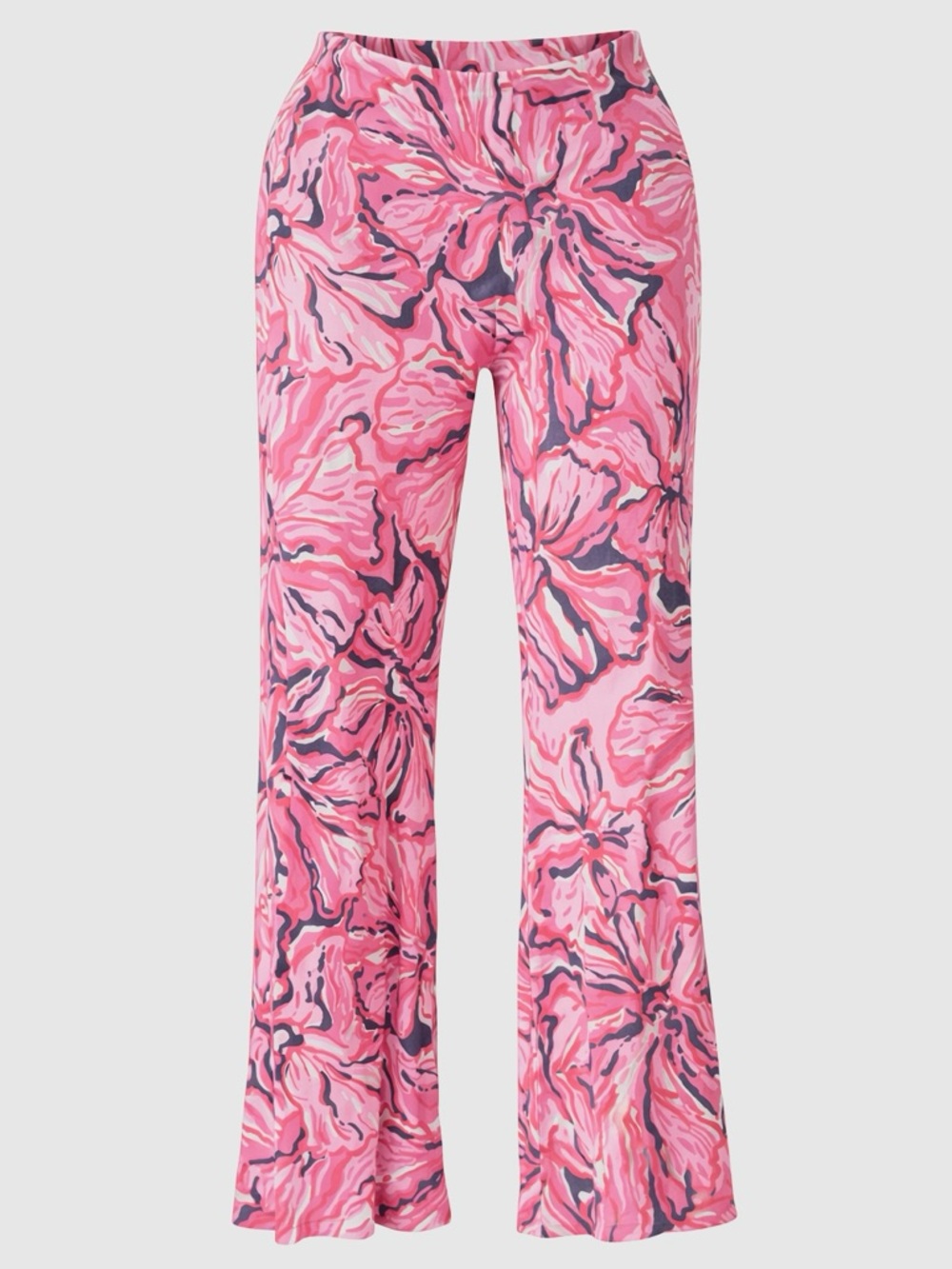 Lilly Pulitzer Pink Floral Georgia Wide-Leg Pants